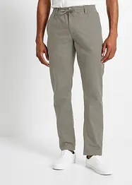 Pantaloni chino in misto lino regular fit, straight, bonprix