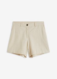 Shorts in misto lino dal taglio diritto, bpc bonprix collection