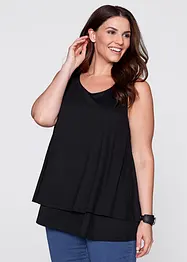 Top in viscosa a doppio strato, bonprix
