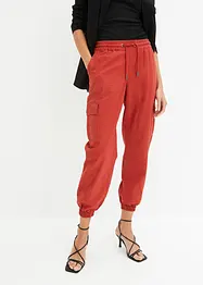 Pantaloni cargo in misto lino, bonprix