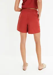 Shorts in misto lino dal taglio diritto, bpc bonprix collection