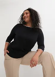 Maglione in filato fine in misto seta, bonprix