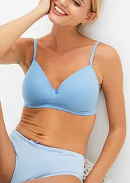 Reggiseno senza ferretto con coppe preformate e cotone biologico (pacco da 3), bonprix