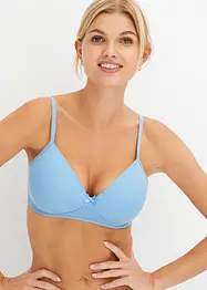 Reggiseno senza ferretto con coppe preformate e cotone biologico (pacco da 3), bonprix