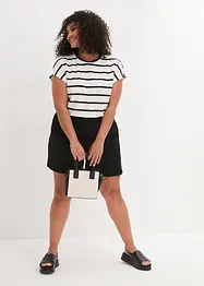Shorts in jersey operato con fascia elasticizzata alta in vita, bonprix