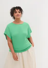 Maglia a coste con maniche a pipistrello, bonprix