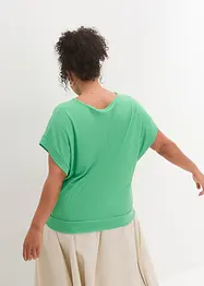 Maglia a coste con maniche a pipistrello, bonprix