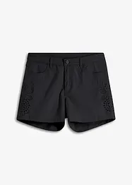 Shorts elasticizzati con ricami traforati, BODYFLIRT