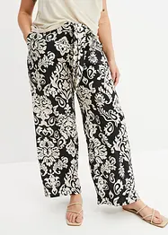 Pantaloni a palazzo con cinta comoda, bonprix