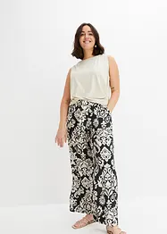 Pantaloni a palazzo con cinta comoda, bonprix