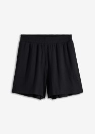 Shorts in jersey operato con cinta comoda a vita alta, bpc bonprix collection