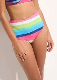 Slip a vita alta per bikini in poliammide riciclata, bpc bonprix collection