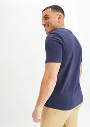 T-shirt con scollo a V in puro cotone, bonprix