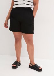 Shorts in jersey operato con cinta comoda a vita alta, bpc bonprix collection