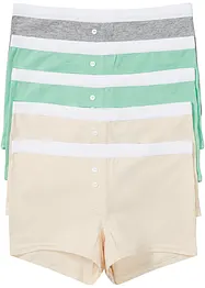 Boxer aderenti da donna con cotone biologico (pacco da 5), bonprix