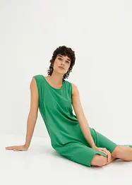 Abito corto svasato di jersey, smanicato, bonprix