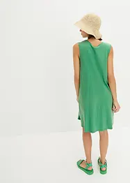 Abito corto svasato di jersey, smanicato, bonprix