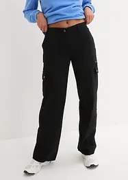 Pantaloni cargo in cotone, vita media, bonprix