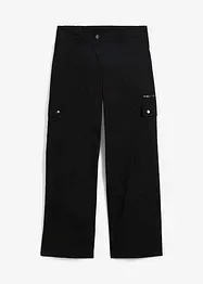 Pantaloni cargo in cotone, vita media, bonprix