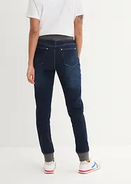 Jeans boyfriend con cinta comoda, vita media, bonprix