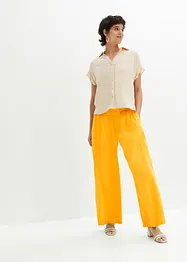 Pantaloni larghi in misto lino fresco e leggero, bonprix