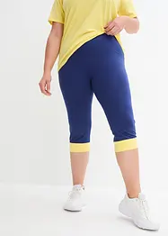 Leggings a pinocchietto sportivi con bordi a contrasto, bonprix