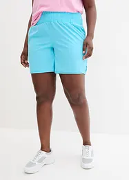 Shorts sportivi con cinta smock, ad asciugatura rapida, bonprix