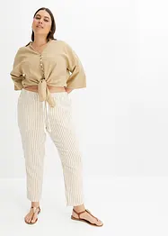 Pantaloni effetto lino, bonprix