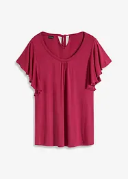 Maglia con maniche a volant, bonprix