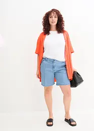 Shorts di jeans a vita alta, bpc bonprix collection