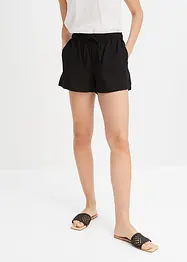 Shorts in misto lino con spacchi laterali, BODYFLIRT