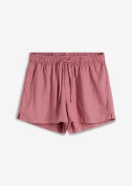 Shorts in misto lino con spacchi laterali, BODYFLIRT