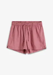 Shorts in misto lino con spacchi laterali, BODYFLIRT