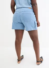 Shorts di jeans cargo, a vita media, John Baner JEANSWEAR