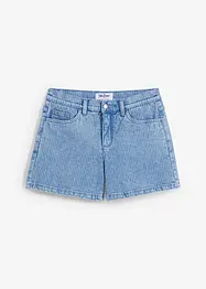 Shorts di jeans a righe, a vita media, John Baner JEANSWEAR