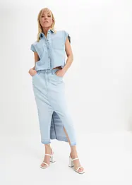Camicia di jeans boxy cropped, bonprix