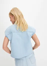 Camicia di jeans boxy cropped, bonprix