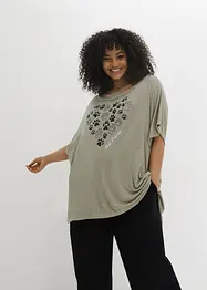 Maxi maglia con stampa in qualità leggera, bonprix