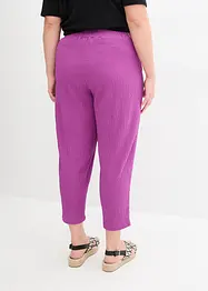 Pantaloni larghi cropped in jersey crêpe, bonprix