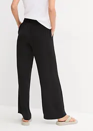 Pantaloni con effetto operato e cinta comoda, bonprix