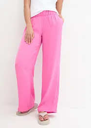 Pantaloni con effetto operato e cinta comoda, bonprix