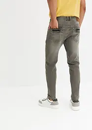 Jeans elasticizzati regular fit, tapered, bonprix