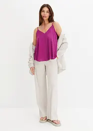 Top in satin, bonprix