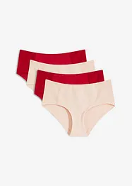 Panty con mesh e cotone biologico (pacco da 4), bonprix