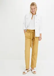 Pantaloni in twill leggero con cinta comoda, bonprix