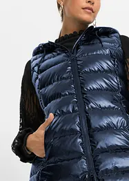 Gilet trapuntato lucido, bonprix