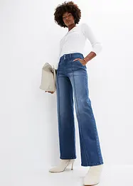 Jeans con bottoni decorativi, wide leg, bonprix