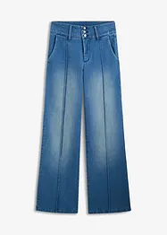 Jeans con bottoni decorativi, wide leg, bonprix