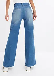 Jeans con bottoni decorativi, wide leg, bonprix