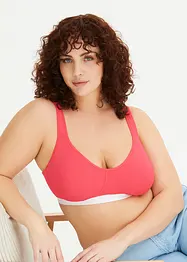 Reggiseno t-shirt senza ferretto con cotone biologico (pacco da 2), bonprix